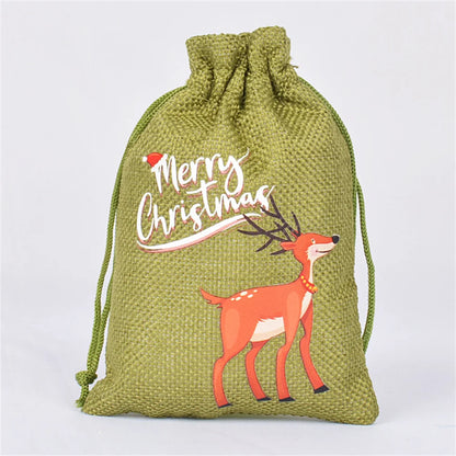 Linen Cotton Christmas Gift Bags