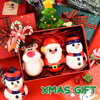 4-Pack Christmas Squishy Toys