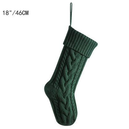 Large Knitted Cotton Christmas Stockings