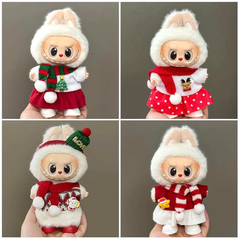 Mini Christmas Plush Doll Clothes Outfit