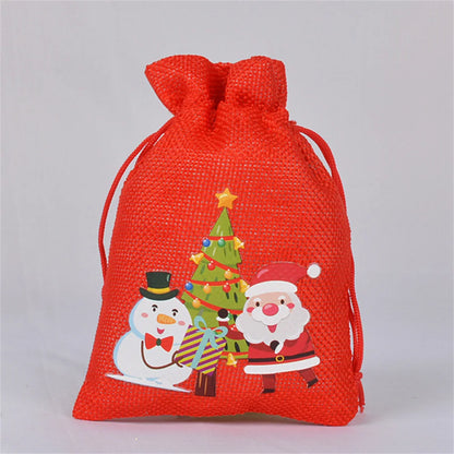 Linen Cotton Christmas Gift Bags