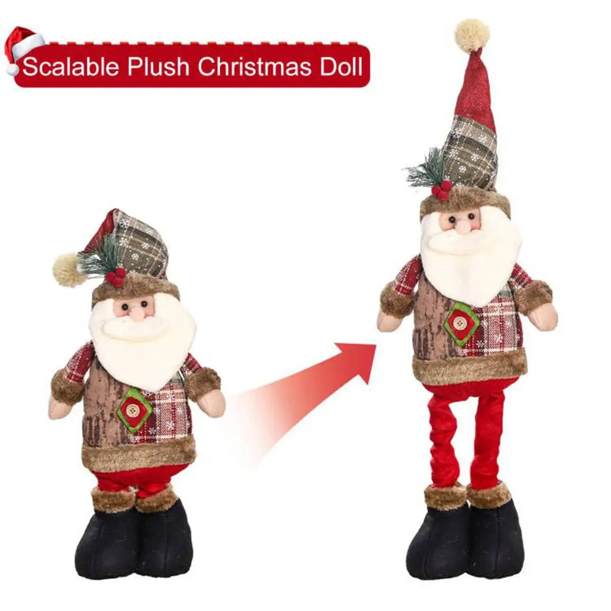 Adjustable Telescopic Christmas Doll