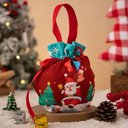 Christmas Drawstring Gift Bags