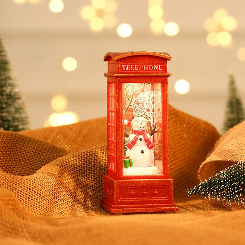 Christmas Phone Booth Light