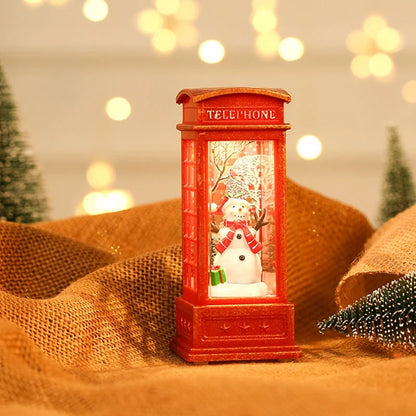 Christmas Phone Booth Light