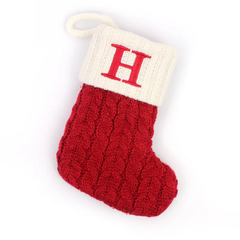 Red Knitted Christmas Socks