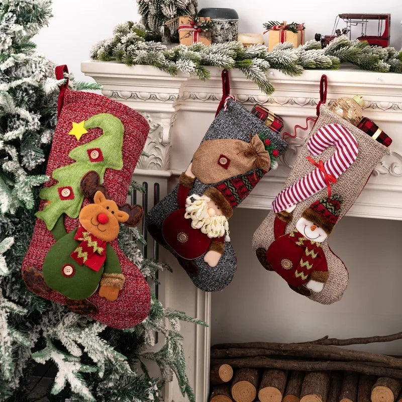 Large 3D Christmas Stocking