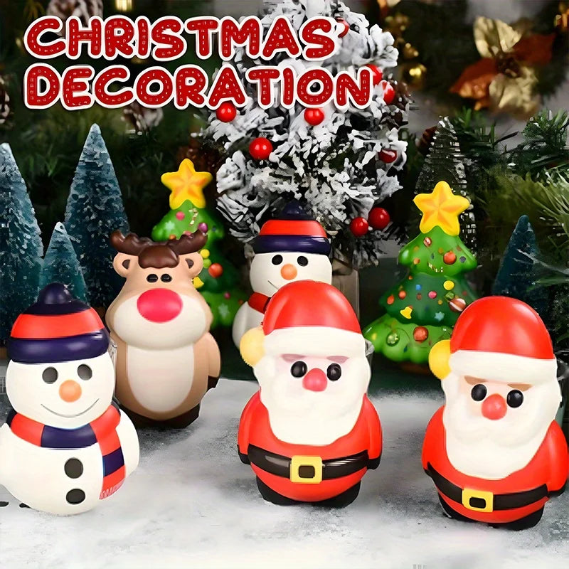 4-Pack Christmas Squishy Toys