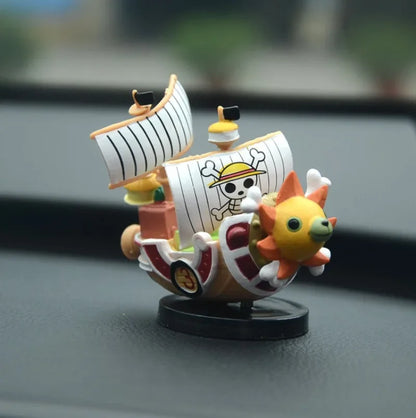 One Piece Thousand Sunny and Going Merry Mini Ship Figures