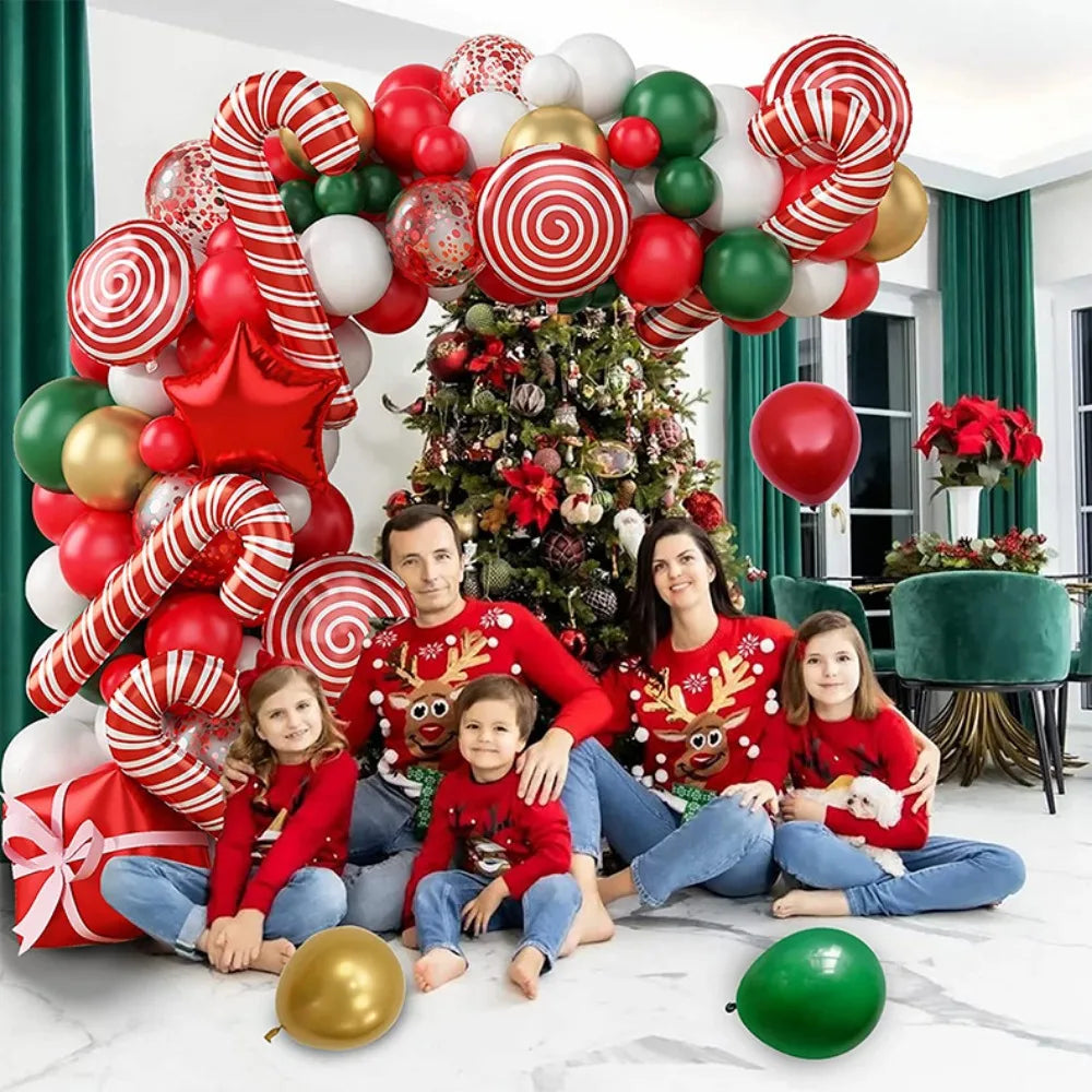 137PCS Christmas Balloon Arch Set