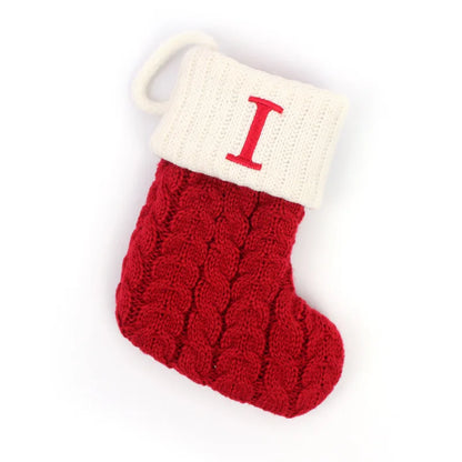 Red Knitted Christmas Socks
