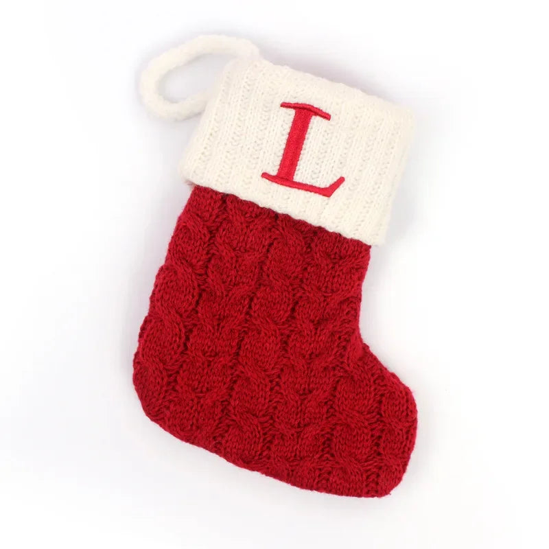 Red Knitted Christmas Socks
