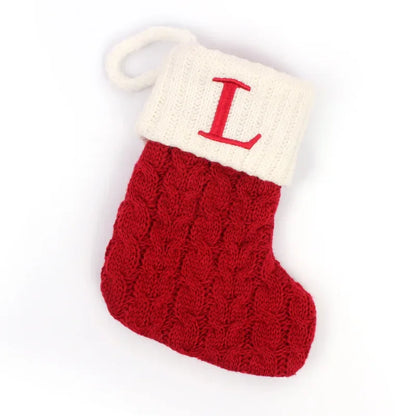 Red Knitted Christmas Socks