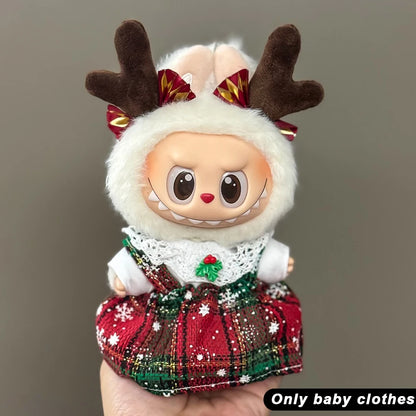 Mini Christmas Plush Doll Clothes Outfit