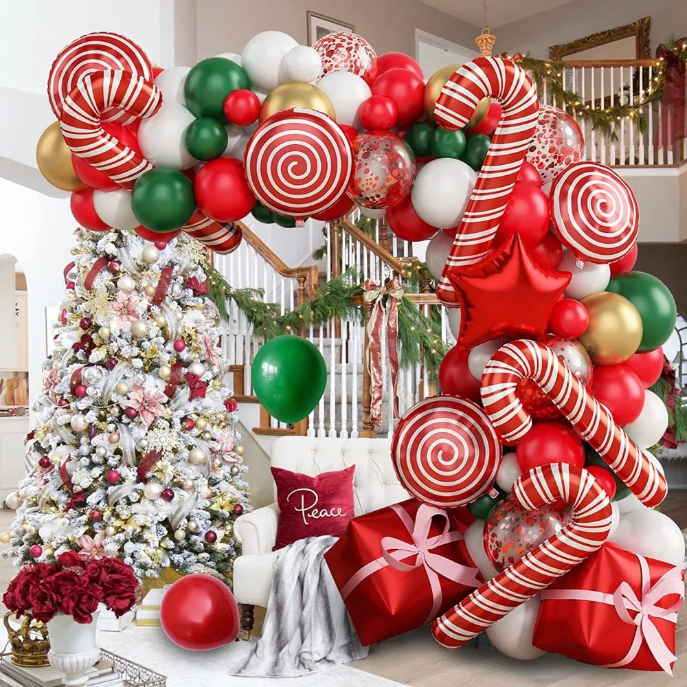 137PCS Christmas Balloon Arch Set