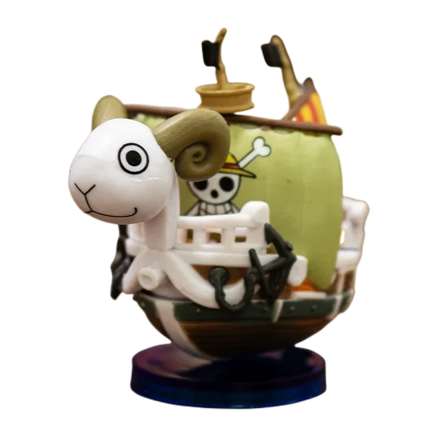 One Piece Thousand Sunny and Going Merry Mini Ship Figures