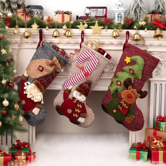 Large 3D Christmas Stocking