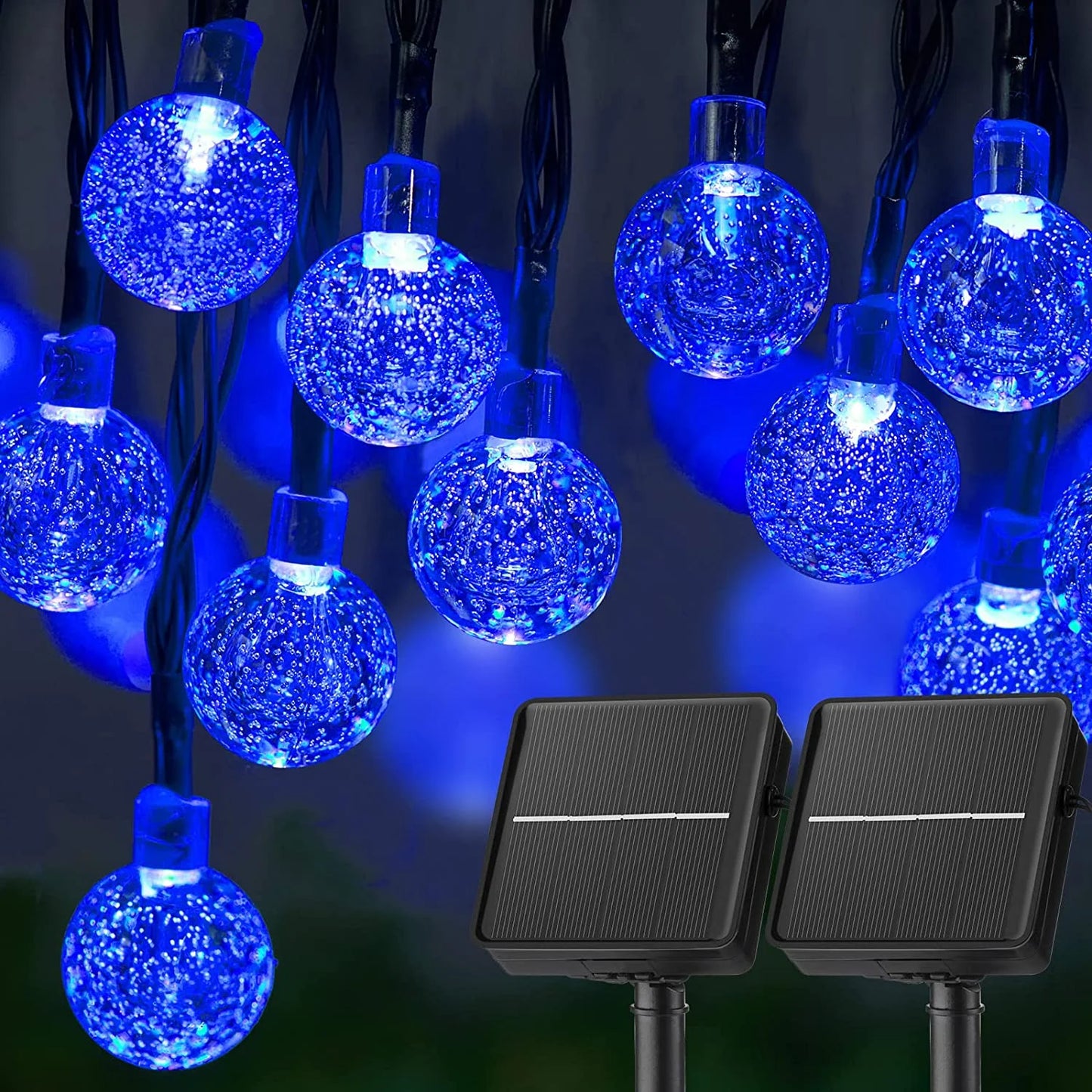Solar Crystal Globe String Lights