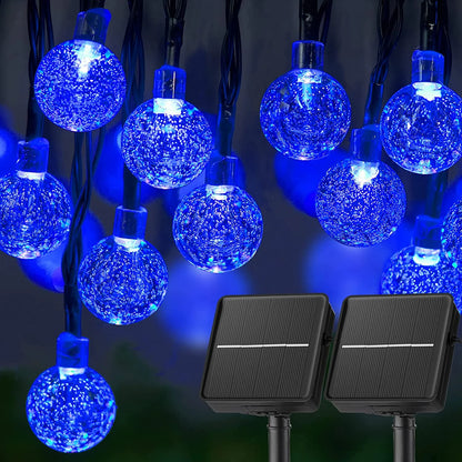 Solar Crystal Globe String Lights