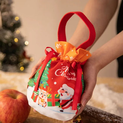 Christmas Drawstring Gift Bags