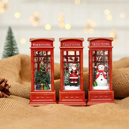 Christmas Phone Booth Light