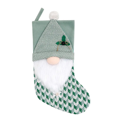 Knitted Green Christmas Gift Socks