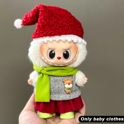 Mini Christmas Plush Doll Clothes Outfit