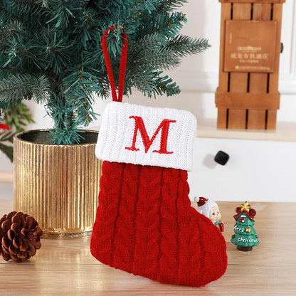 Red Knitted Christmas Socks