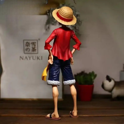 28cm One Piece Luffy Three Face Changing Action Figure